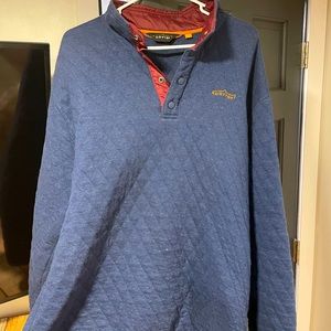 Orvis Men’s Outdoor Quilted Snap Sweatshirt